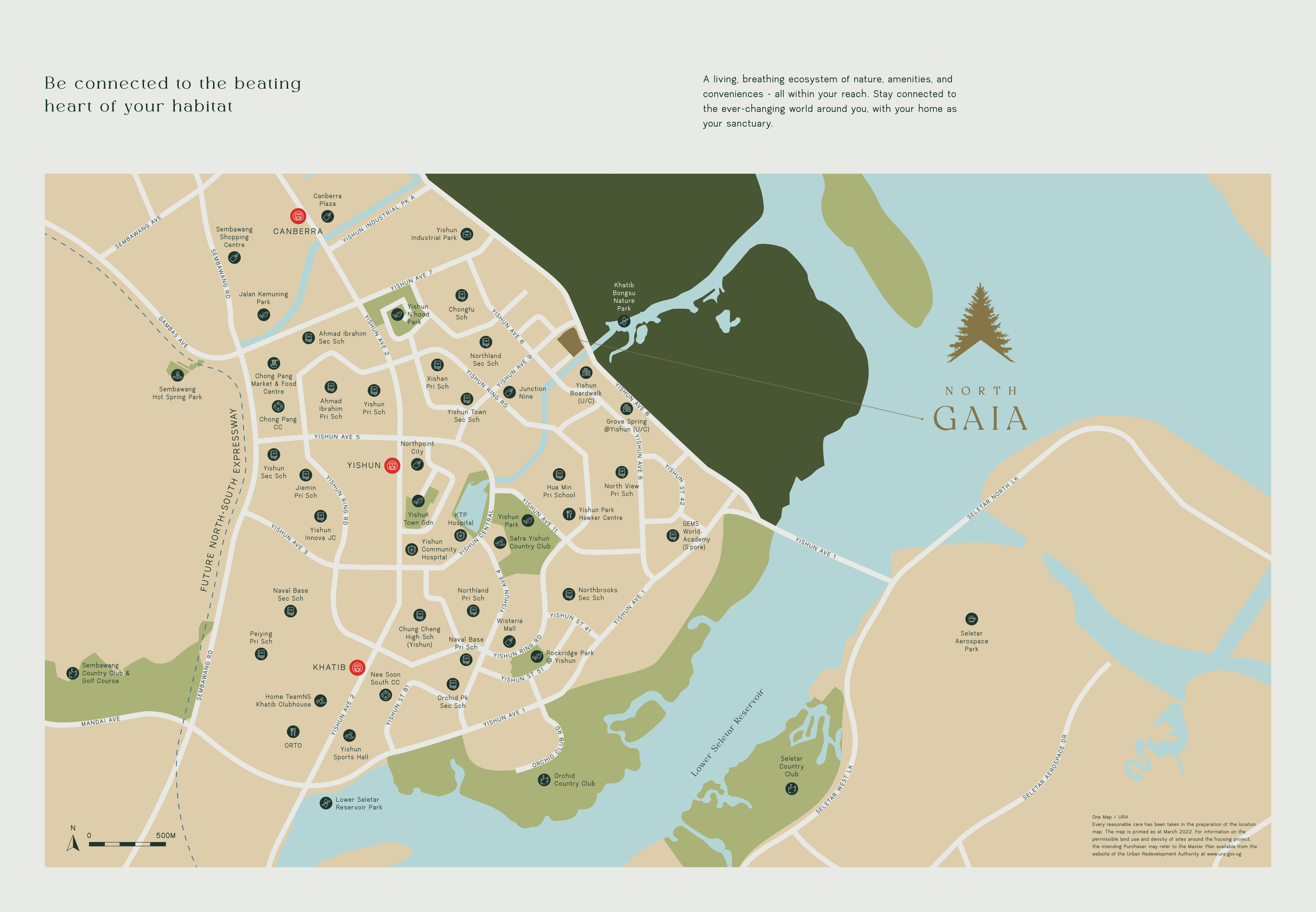 North Gaia Location Map